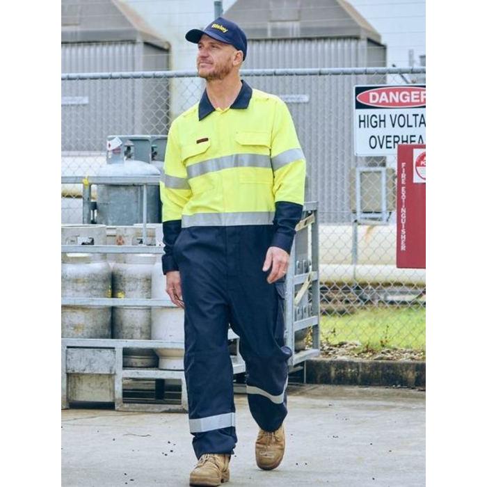 Apex 185/240 Taped Hi Vis FR Ripstop Vented Coverall
