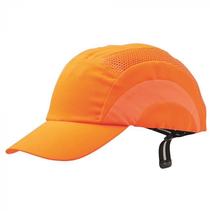 Bump Cap Standard Peak Fluoro Orange