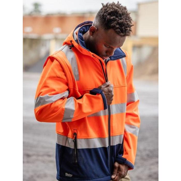 Taped Two Tone Hi Vis 3 in 1 Soft Shell Jacket