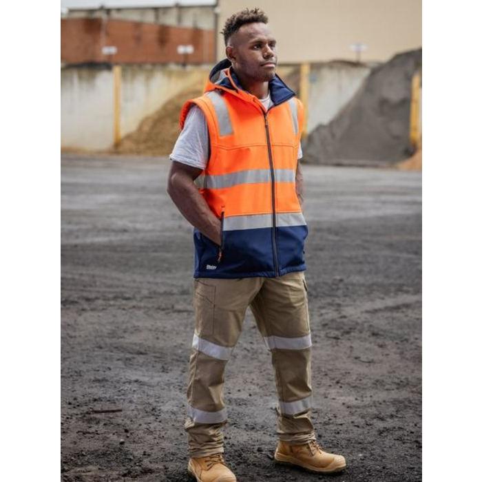 Taped Two Tone Hi Vis 3 in 1 Soft Shell Jacket