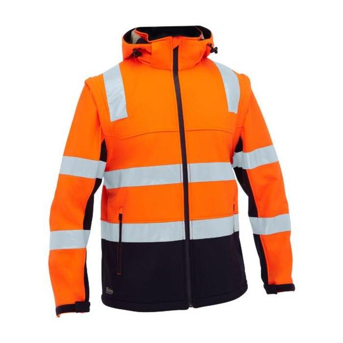 Taped Two Tone Hi Vis 3 in 1 Soft Shell Jacket