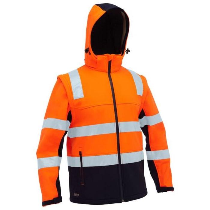 Taped Two Tone Hi Vis 3 in 1 Soft Shell Jacket