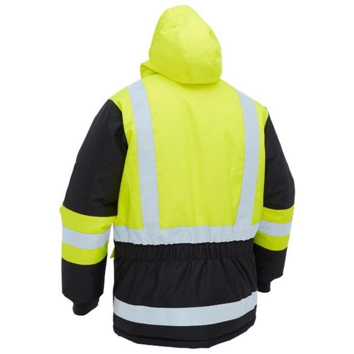 H Taped Hi Vis Freezer Hooded Jacket