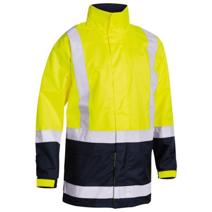 Taped Hi Vis Recycled Rain Shell Jacket
