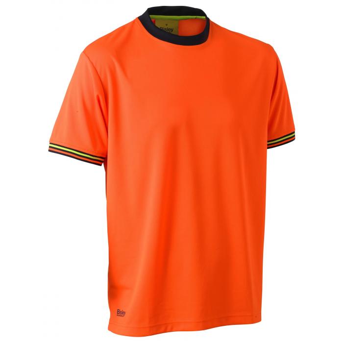 Hi Vis Polyester Mesh T -Shirt - Orange