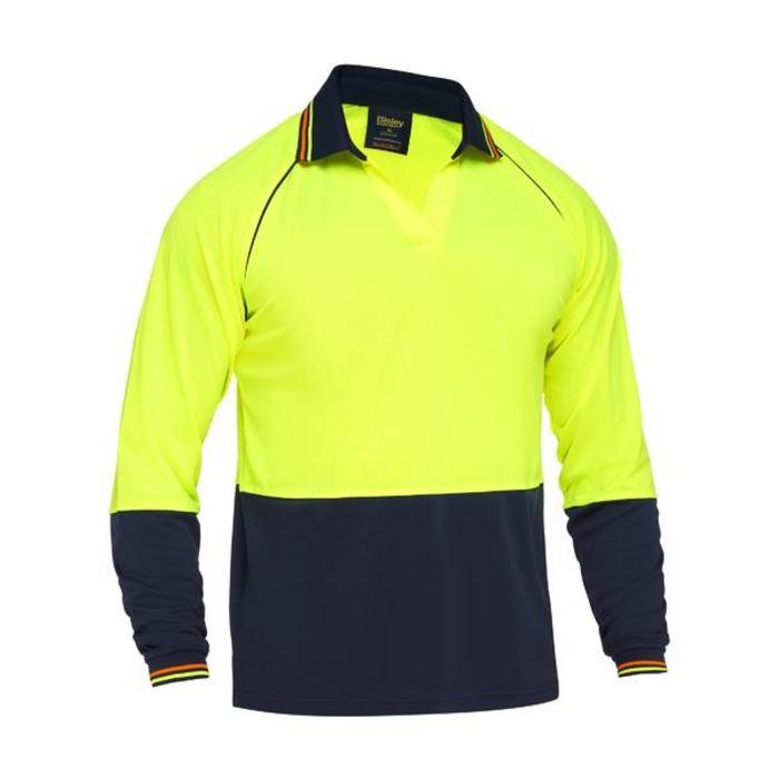 Two Tone Hi Vis V-Neck Polo Shirt
