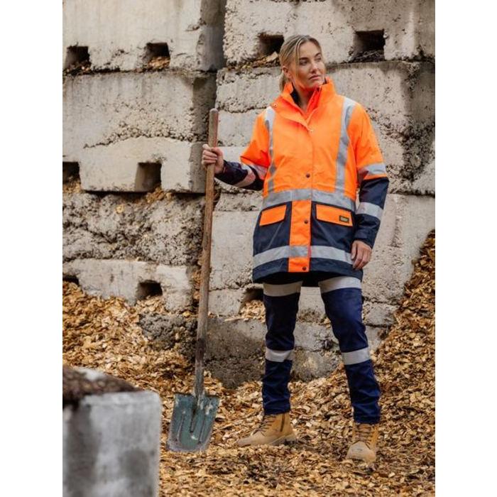 Womens Taped Hi Vis 5 in 1 Rain Jacket