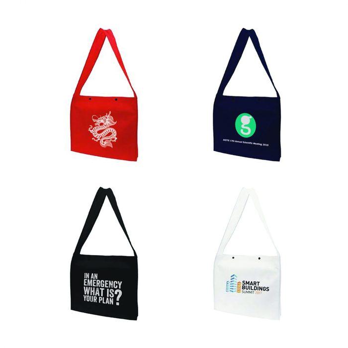 Non-Woven Sling Bag with Snap Button Closure