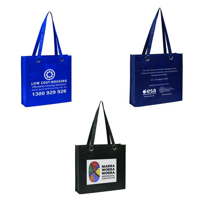 Non-Woven Bag with Metal Eyelets