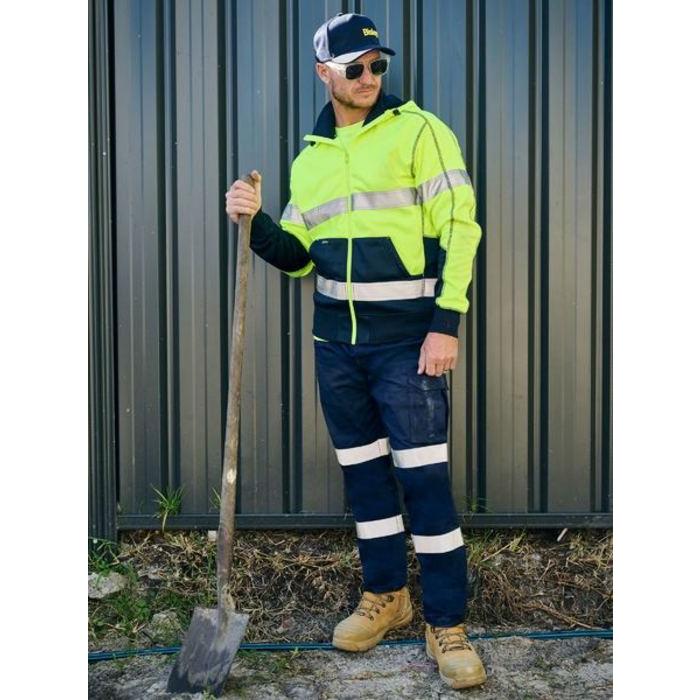 Taped Biomotion Stretch Cotton Drill Elastic Waist Cargo Work Pant