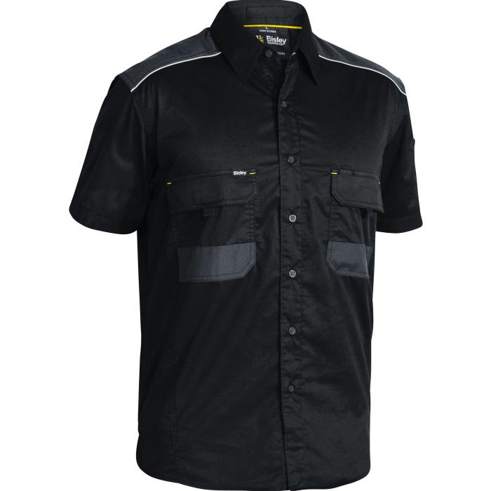 Flx & Move Mechanical Stretch Shirt - Black