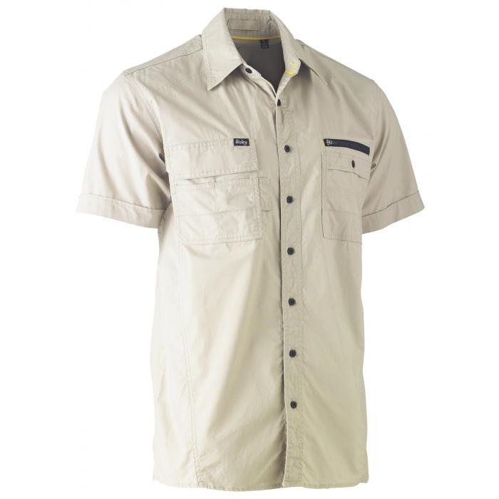 Flx & Move Utility Work Shirt - Stone