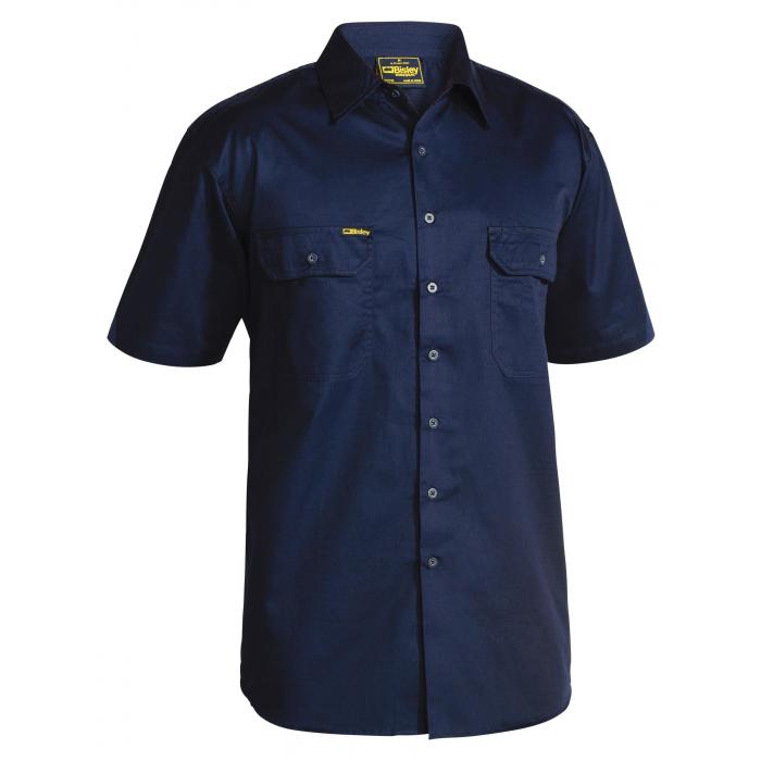 Cool Lightweight Drill Shirt - Navy