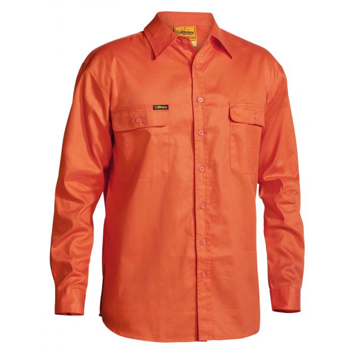Hi Vis Drill Shirt - Orange