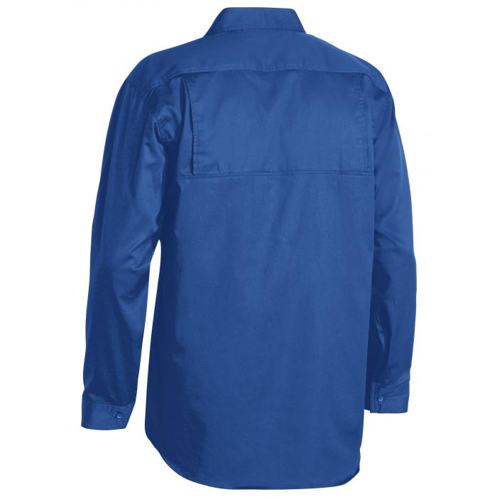 Cool Lightweight Drill Traditional Fit Shirt - Royal