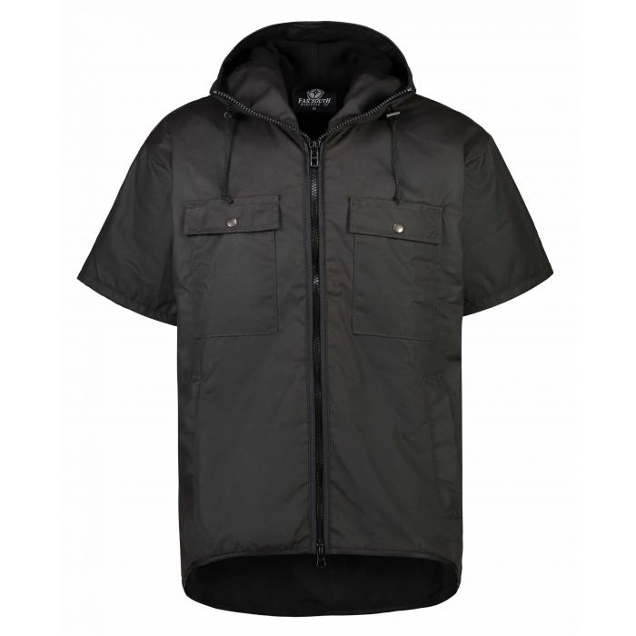 Blackmount Short Sleeve Hooded Oilskin Vest 