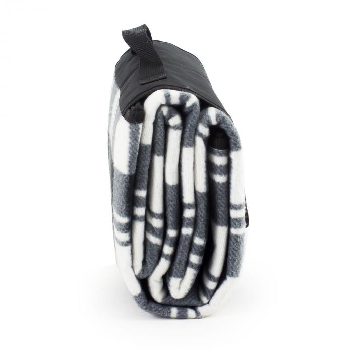 Picnic Tartan Blanket - Black/Grey