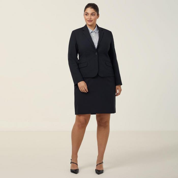 1 Button Mid-Length Ladies Jacket