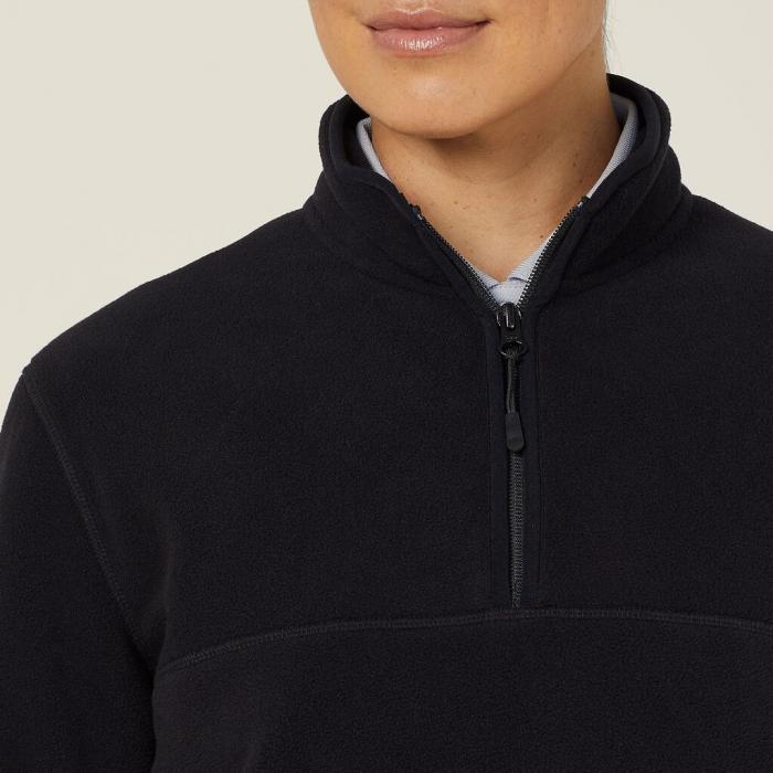 Womens Polar Fleece Zip Neck Pullover