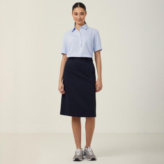 Short Sleeve Action Back Ladies Shirt