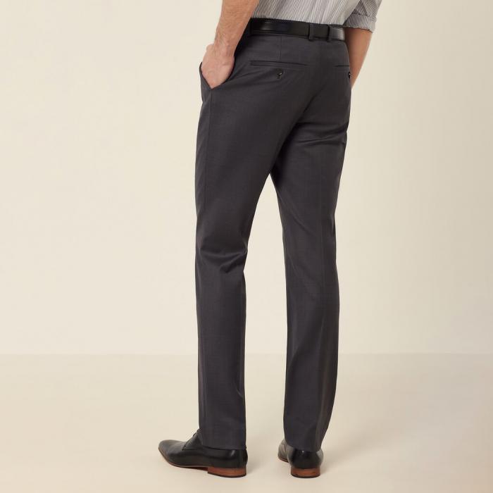 Wool Blend Twill Secret Waist Tailored Pant