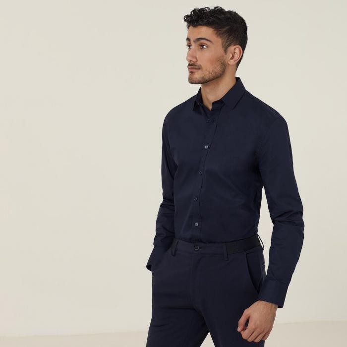 Mens Avignon Long Sleeve Slim Shirt