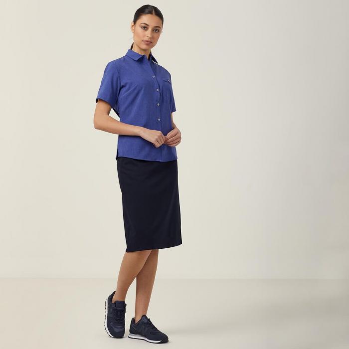 Short Sleeve Action Back Shirt