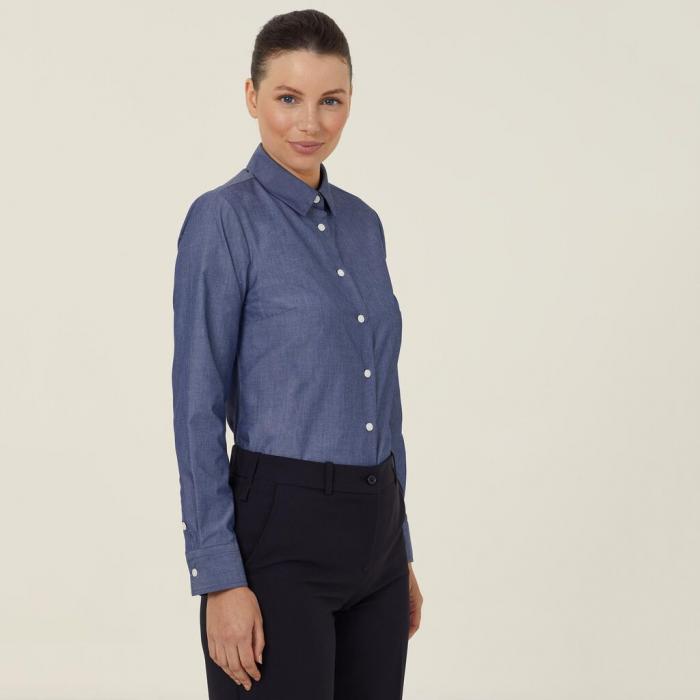 Long Sleeve Chambray Shirt