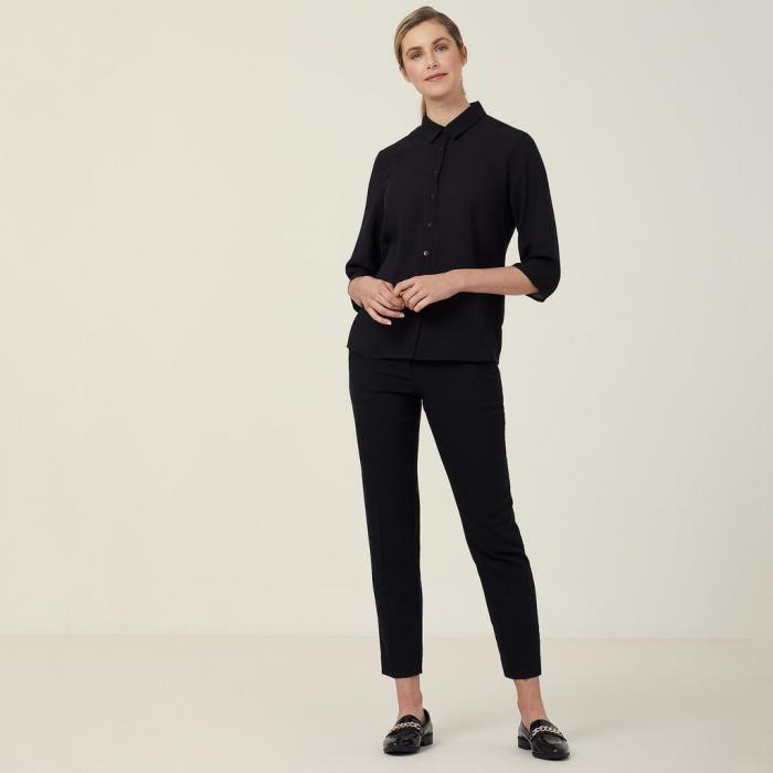 Georgie 3/4 Sleeve Pleat Back Shirt
