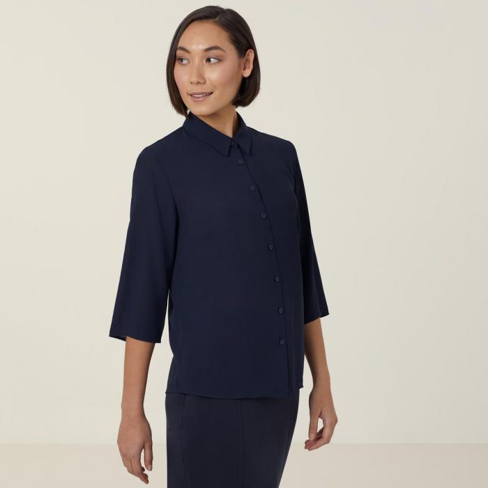 Georgie 3/4 Sleeve Pleat Back Shirt