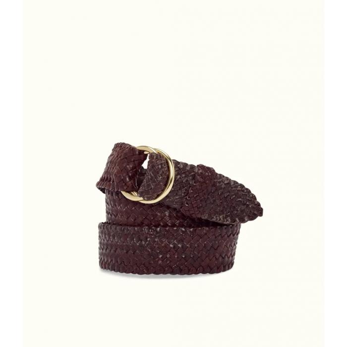 Slim Plaited O Ring Belt