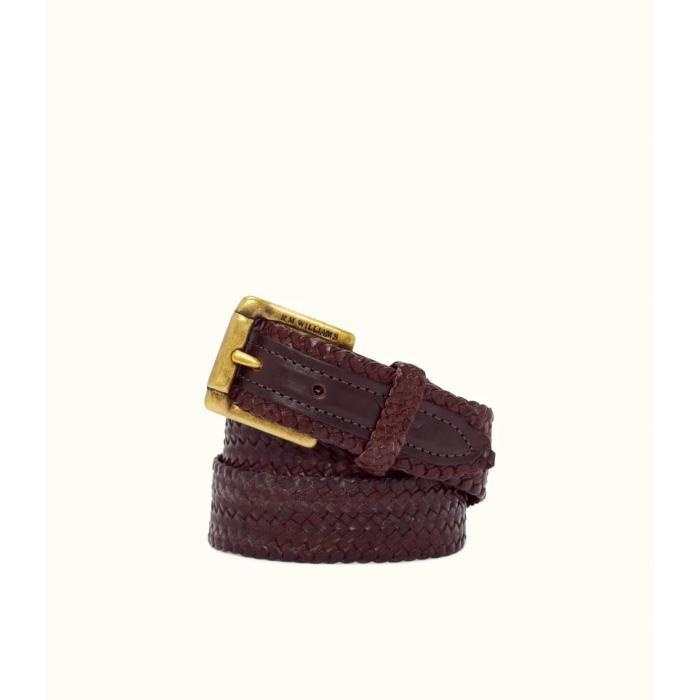 Slim Plaited Buckle Belt
