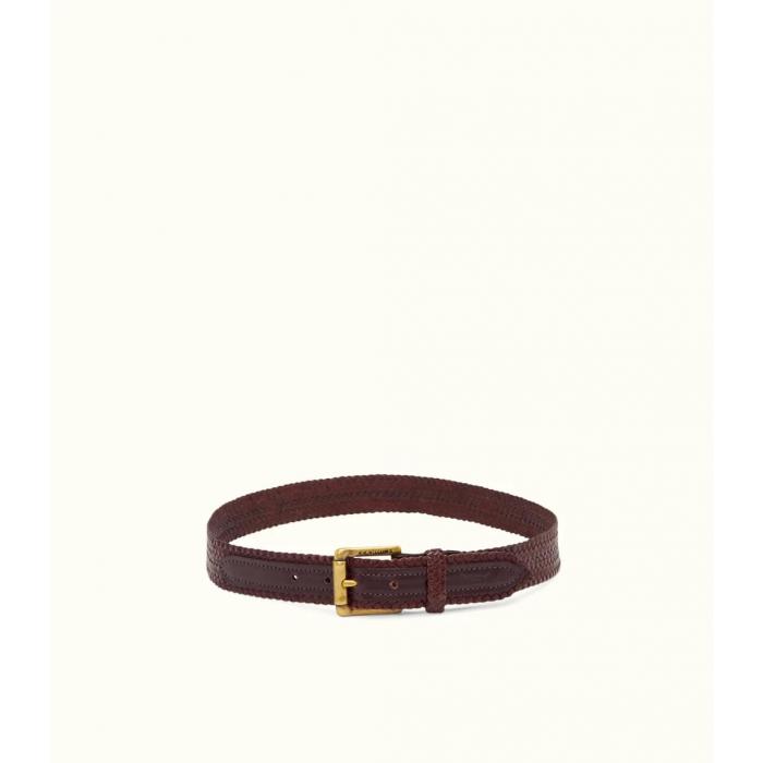 Slim Plaited Buckle Belt