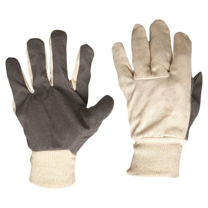 Cotton Drill Glove Vinyl Palm