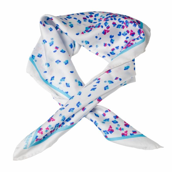 Silk Scarf Tourbillon Blanc