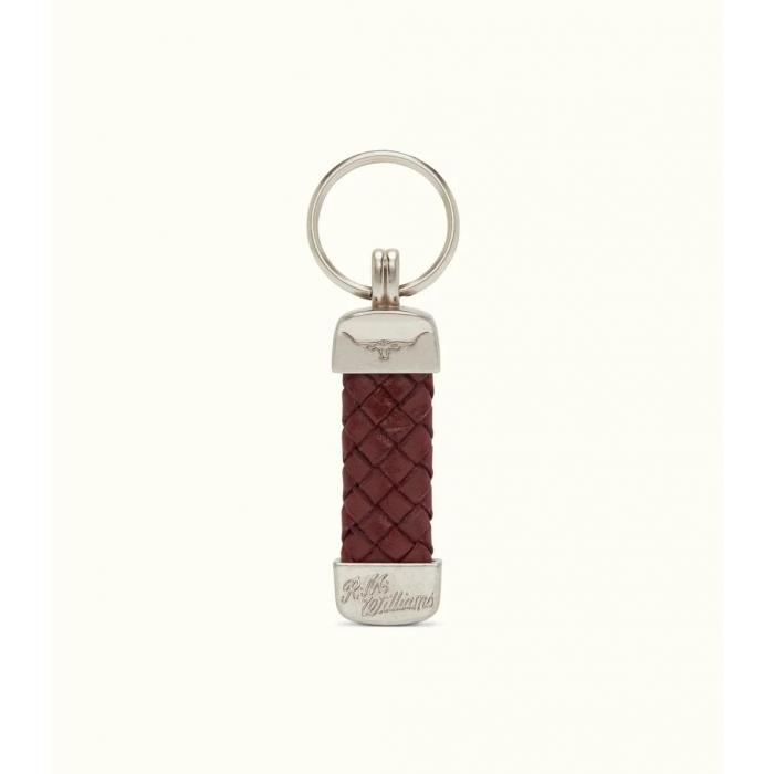 Plaited Key Ring Silver