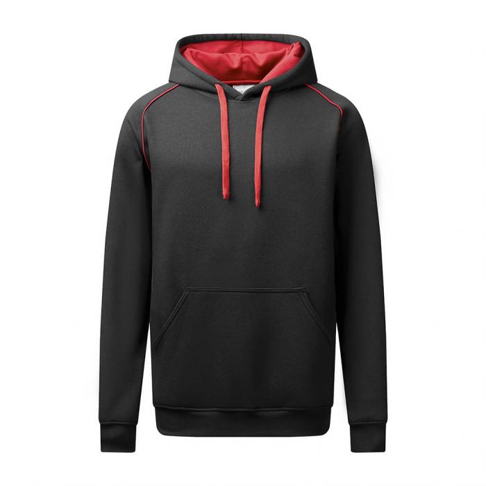 Inner Hood Contrast Fleecy Hoodie
