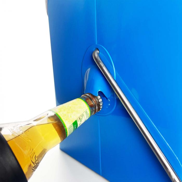 Retro Metal Ice Cooler Box 13L