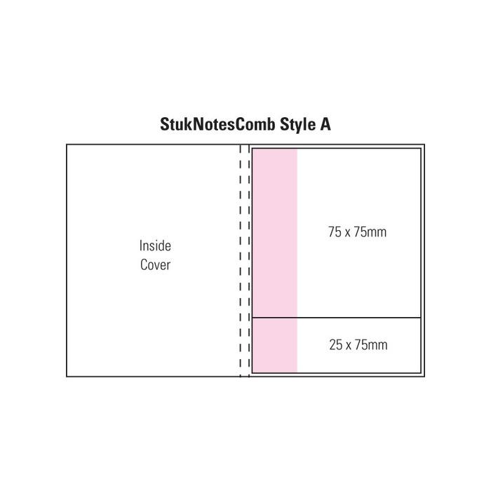 Combination A Laminated 4 Colour Cover, 1 Col Pad
