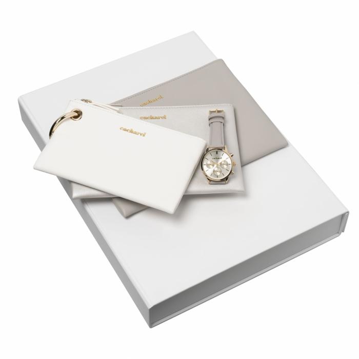 Set Madeleine Beige (watch & Cosmetic Bag)
