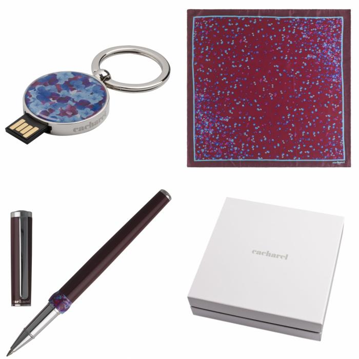 Set Cacharel (rollerball Pen, Usb Stick & Silk Scarf)