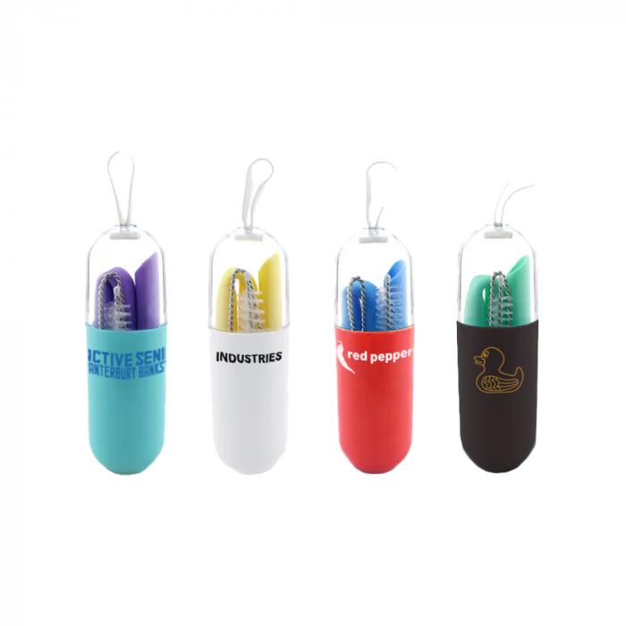 Silicone Straw in Capsule Case