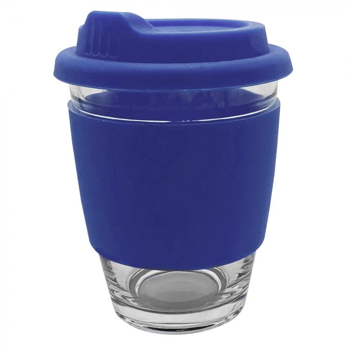 Carlo Glass Coffee Cup - Silicone Band
