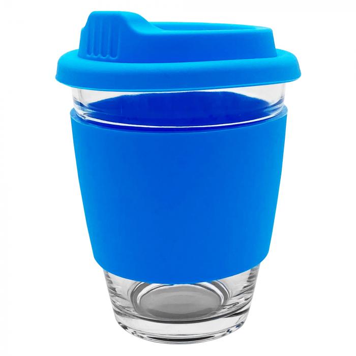 Carlo Glass Coffee Cup - Silicone Band