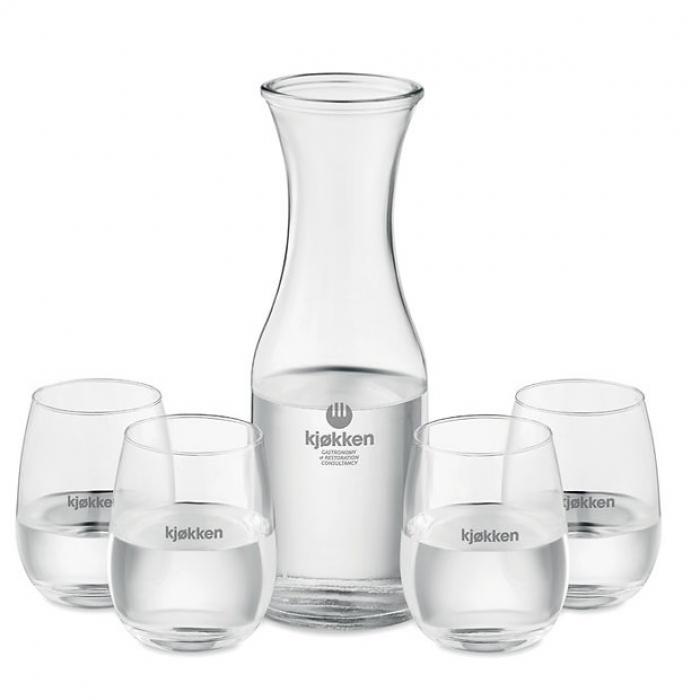 Recycled glass drink Set