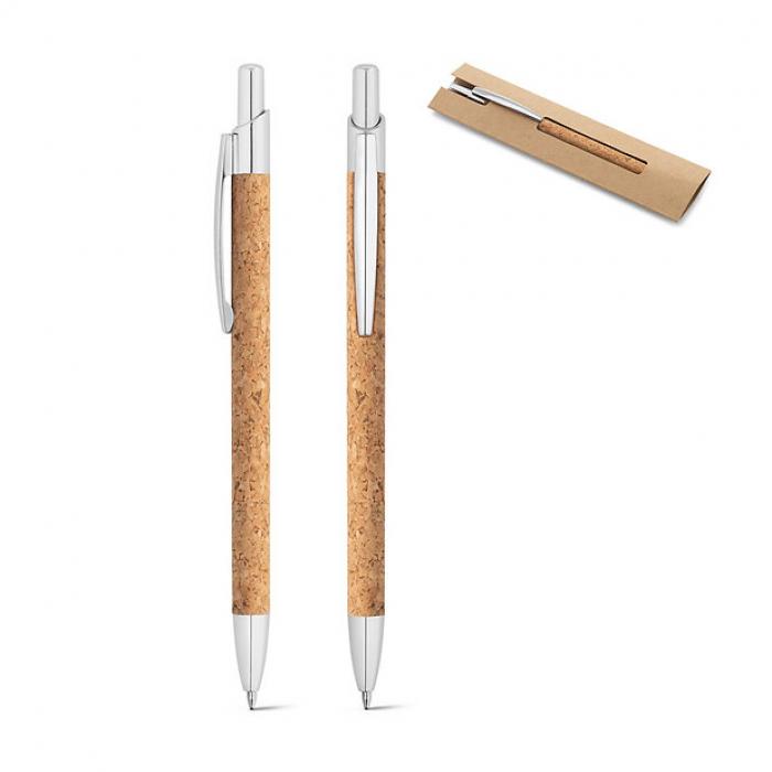 Ball Pen in cork and aluminium