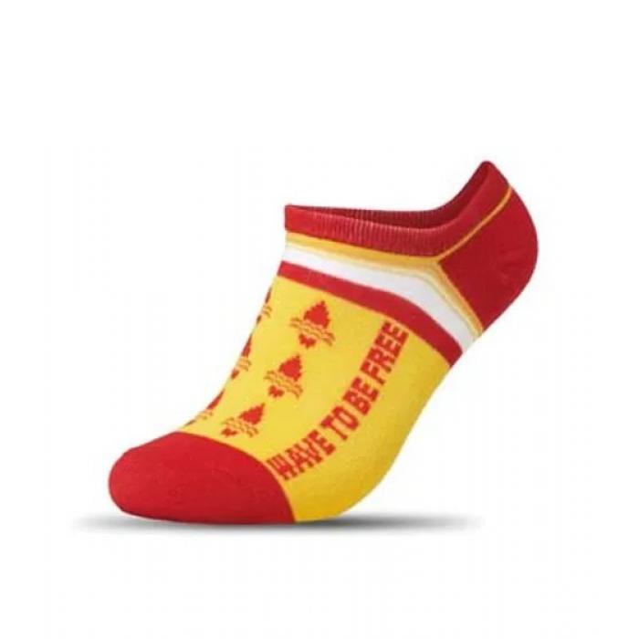 Jacquard no-show socks