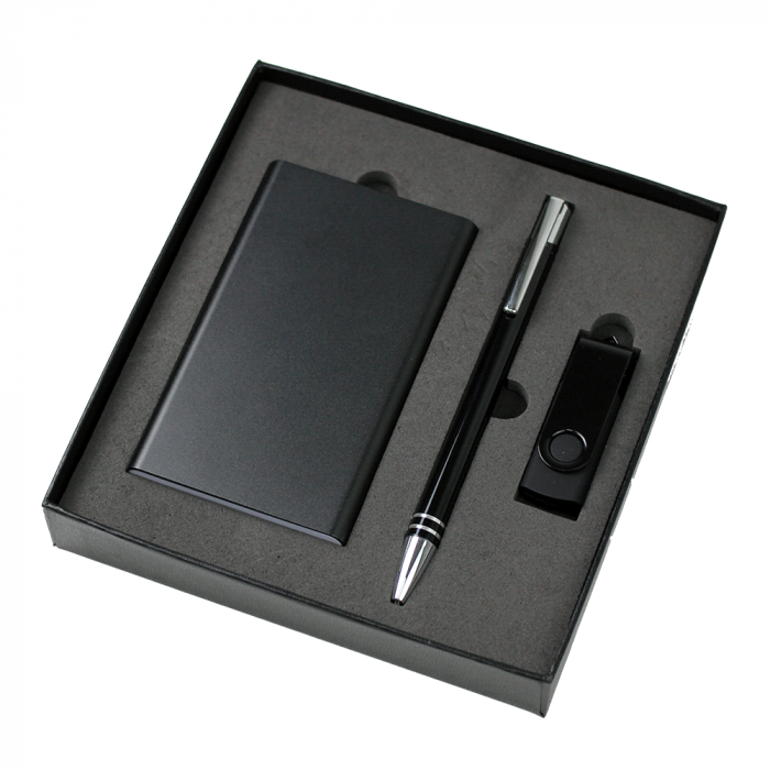 The Range Gift Set - USB in 4G + Power Bank + Cable + Pen