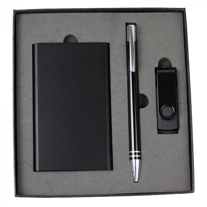 The Range Gift Set - USB in 4G + Power Bank + Cable + Pen