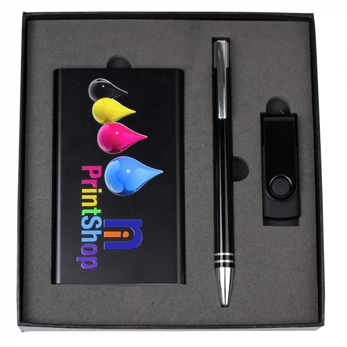 The Range Gift Set - USB in 4G + Power Bank + Cable + Pen